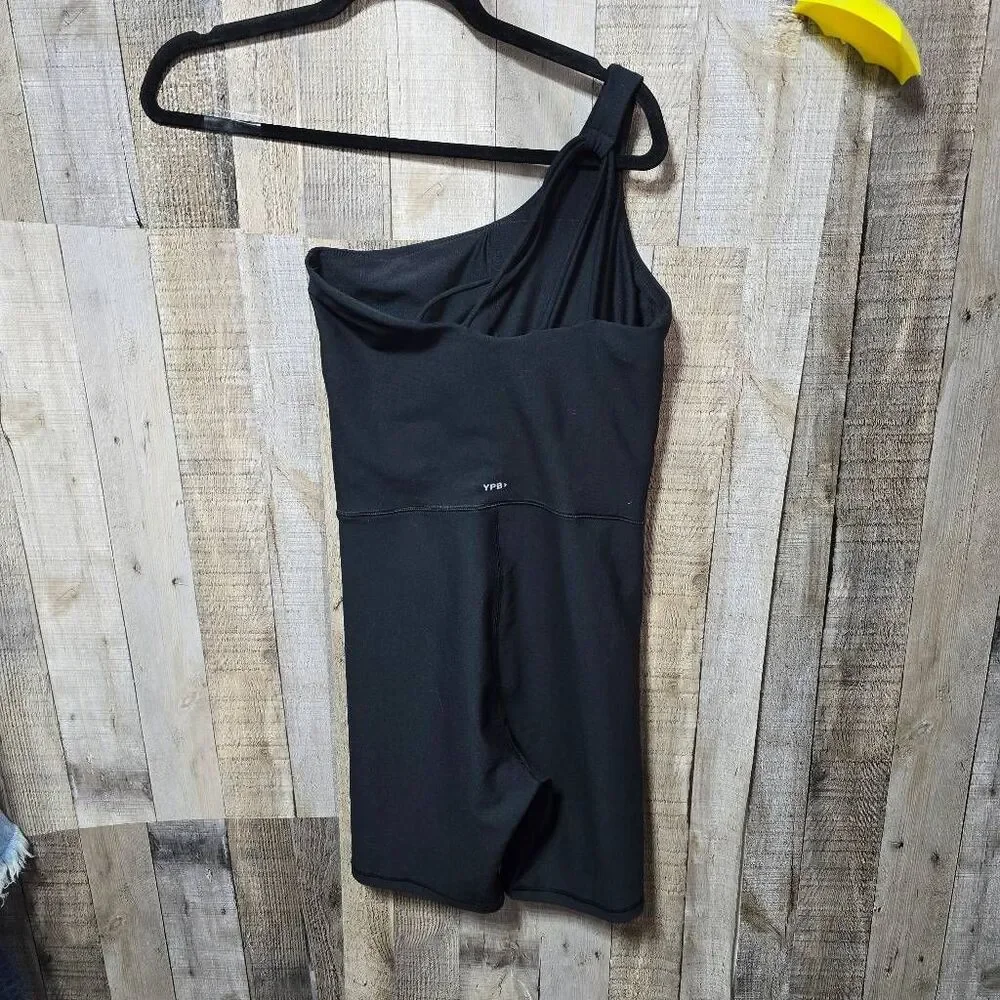 YPB Abercrombie and Fitch sculptLUX One-Shoulder Strappy Back Romper Jumper - Picture 3 of 6